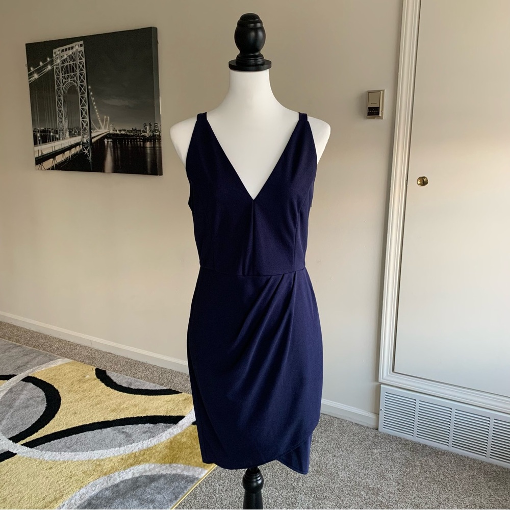 MANYDRESS Blue Bodycon Midi Dress